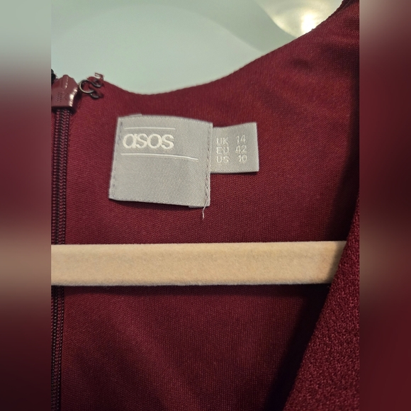 Asos Burgundy dress - Picture 5 of 9